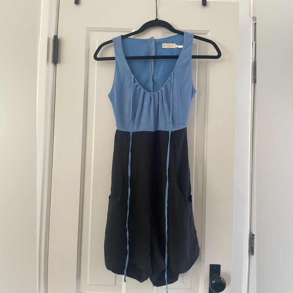 Romper with open back cut out
